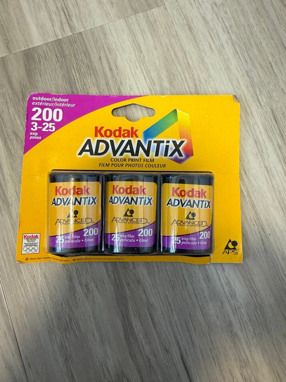Kodak Advantix 200 3-Pack Film Rolls Color 25 Exp. SEALED Never Opened 2003